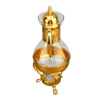 Glass Coffee Pot Set Heatable Water Pitcher with Lid and Cup Vintage Style Hot Cold Tea Kettle for Home and Office Use auksas