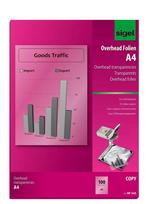 Skaidri plėvelė spausdinimui A4 Sigel KF545 100 lapų