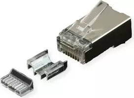 ROLINE RJ45 kištukas Cat.6A ekranuotas su įdėklu 10 vnt. (21.17.3099)