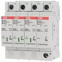Apsauginis iškroviklis ABB OVRT23N40-275PQ 2CTB803973R1100 — tipas OVRT23N40-275PQ, TN/TT sistemoms