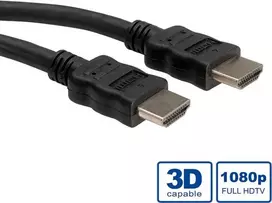 ROLINE - HDMI-Kabel mit Ethernet - HDMI männlich zu HDMI männlich - 5 m - abgeschirmt - Schwarz (11.04.5735)