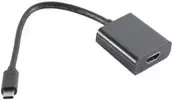 S/CONN 14-05005 USB Type-C į HDMI Type A vaizdo adapteris, juodas
