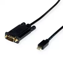 ROLINE 11.04.5977 vaizdo laidas-adapteris 2 m VGA (D-Sub) Mini DisplayPort juodas (11.04.5977)