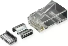ROLINE RJ45 kištukas Cat.6A neekranuotas su įdėklu 10 vnt. (21.17.3098)