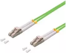 LogiLink šviesolaidinis jungiamasis laidas LC/UPC OM5 0,5 m šviesiai žalias