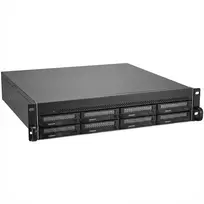TerraMaster U8-500 PLUS NAS / saugojimo serveris Rack (2U) Intel® Core™ i7 16GB DDR5 0 TB Juoda