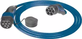 Mennekes Ladekabel Mode 3. Typ 2. 32A. 3PH (blau/schwarz. 7.5 Meter)