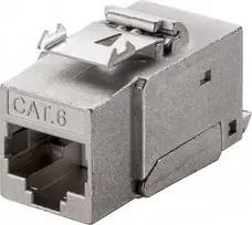 Wentronic Goobay CAT 6 KeyStone RJ45 lizdas, STP ekranuotas, 250 MHz – LSA jungtis, cinko liejimo korpusas (90863)