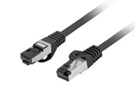 LANBERG tinklo kabelis Cat8.1 S/FTP (S-STP) RJ-45–RJ-45 Juodas 0,25 m