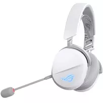 Ausinės ASUS ROG Pelta belaidės ir laidinės, žaidimams, USB Type-C, Bluetooth, baltos
