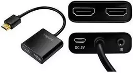 LogiLink HD0061 – HDMI skirstytuvas 1x2 prievadai 4K/60 Hz su mažinimo funkcija