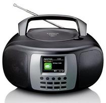 Nešiojamas DAB+/FM radijas Lenco SCD-860 su Bluetooth, CD grotuvu, 2,4 colio TFT ekranu, 2×2W, AUX, baterija/maitinimas