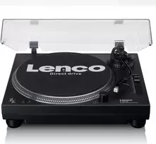 Patefonas Lenco LEN L-3818 juodas, automatinis, aliumininis diskas, USB-B, AC 230V