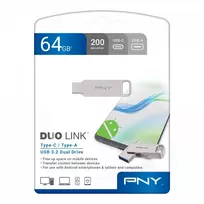 USB atmintinė PNY 64GB USB Type-A USB Type-C DUO LINK