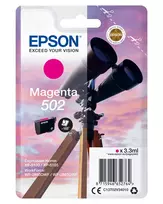 Epson Singlepack Magenta 502 rašalinė kasetė, standartinė talpa, rausva, pigmentinis rašalas, 3,3 ml, 1 vnt., 165 puslapių