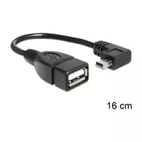 USB laidas DeLOCK 83245 0,16 m USB A Mini-USB B juodas
