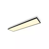 Signify Philips Aurelle Rectangle Panel protingos lubinės šviesos diodinis šviestuvas su Bluetooth/Zigbee, 1200×300×48 mm, juodas