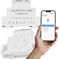 Relio modulis bleBox Switchbox 36806 – 8 kanalų DIN bėgio relė