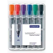 Markeris Staedtler 356 WP6 6 vnt. Juoda Mėlyna Žalia Oranžinė Raudona Violetinė