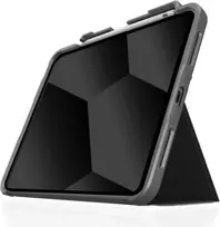 STM dux plus - Flip-Hülle für Tablet - widerstandsfähig - Polycarbonat, Thermoplastisches Polyurethan (TPU) - Schwarz - für Apple 10,9-inch iPad (10.