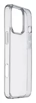 Cellularline Clear Protect - kietas dėklas iPhone 16 Pro Max su guminiais kraštais