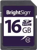 BrightSign 16GB SDHC Class 10 atminties kortelė MLC (SDHC-16C10-1)
