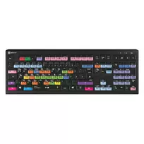 Klaviatūra Logickeyboard LKB-FLS-A2PC-DE Universal USB QWERTZ Vokiška Juoda