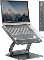 Exsys Laptop-Stand 7 in 1 USB-C DockingS f.Laptop Notebook MacBook Tablet (EX-1224HM)