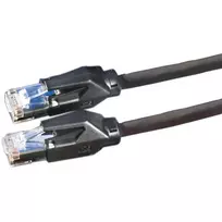 DTWYLER jungiamasis laidas Cat.6 E klasė S/FTP CU 7702 flex LSOH Hirose TM21 juodas 5m