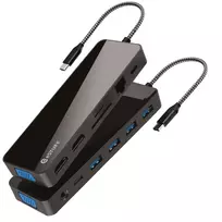 Dokavimo stotelė nešiojamam kompiuteriui eSTUFF GLB235470 USB Power Delivery 100W Ethernet 1000Mbit/s