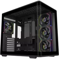 COOLER MASTER Elite 600 ARGB korpusas juodas, 2x grūdintas stiklas