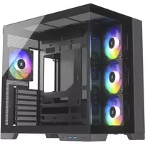Silentware View A-RGB Black PC korpusas VIEWBLACK – vidutinis bokštas su A-RGB apšvietimu