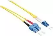 LogiLink šviesolaidinis jungiamasis laidas LC/UPC (vyriškas) į SC/UPC (vyriškas) - 1 m - viensparnis režimas - 9/125 µm - OS2 - halogenų neturintis - geltonas