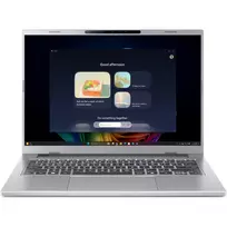 Nešiojamas kompiuteris Acer Aspire 14 AI A14-61M-R4US — 14 colių WUXGA, AMD Ryzen AI 5 330 3.4 GHz, 16GB LPDDR5x, 1 TB SSD, Windows 11 Home, sidabrinis