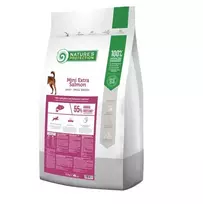 Sausas šunų ėdalas nature’s protection Mini Extra Salmon 7.5 kg – suaugusiems mažų veislių šunims, 25% baltymų, 13% riebalų
