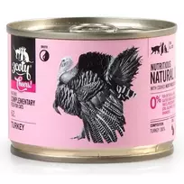 Šlapias papildomas ėdalas katėms 3coty TURKEY Cheers! skardinė 160 g — monoproteininis, suaugusioms, be glitimo ir cukraus