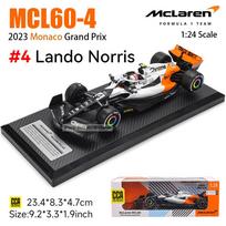 CCA MSZ 1:24 3 serija 2023 McLaren F1 komanda MCL60 #4 Lando Norris #81 Oscar Piastri lydinio automobilio modelio žaislų serijos kolekcijos dovana
