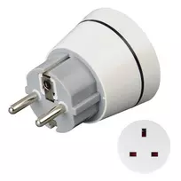 Hama 00223452 adapteris kištukui Type F į Type G (JK) baltas