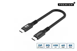 Microconnect USB4CC015 USB-C kabelis USB4 Gen 3x2 0,15 m juodas