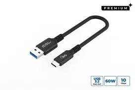 Microconnect USB3.2AC015 USB kabelis USB 3.2 Gen 2 (3.1 Gen 2) 0,15 m USB C USB A Juoda