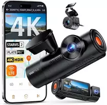 Automobilinis vaizdo registratorius VANTRUE N4 PRO S 3 kanalų (priekis + salonas + galas), 3840x2160, F/1.8, Wi‑Fi, GPS, 3,19 colio ekranas