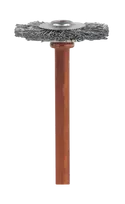 Priešpoliravimo šepetėlis Dremel nerūdijančio plieno 19 mm (530)
