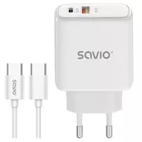 Savio LA-13 universalus greitasis kroviklis mobiliesiems įrenginiams, balta, 20 W