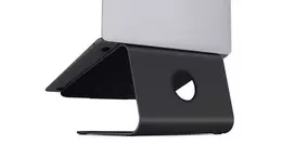 Rain Design mStand – stovas nešiojamam kompiuteriui – juodas – aliuminis – tinka visiems MacBook – 253 mm – 190 mm (10075)