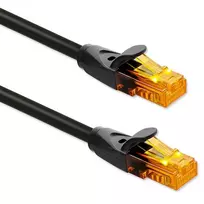 UTP pataisos laidas QOLTEC 30 m Cat6 2×RJ45 juodas