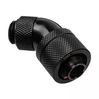 Alphacool HF jungtis 45 laipsnių G1/4 colio AG į 16/10 mm - pasukama, juoda
