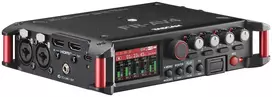 Nešiojamas garso įrašytuvas Tascam FR-AV4 — 6 kanalų, 4 XLR kombinuotos + 2x 3,5 mm, 24/32 bitų, 48/96/192 kHz, „MicroSD“ iki 512GB, USB-C, PD