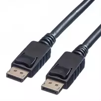 Value DisplayPort jungiamasis kabelis, DisplayPort kištukas - DisplayPort kištukas, 1,50 m, juodas, 11.99.5767, ekranuotas