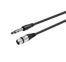 Vivolink PROAUDXLRFJACKS10 garso kabelis 10 m XLR 6,35 mm juodas