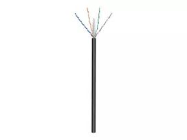 Goobay lauko tinklo kabelis CAT 6 U/UTP AWG 24/1 100 m juodas